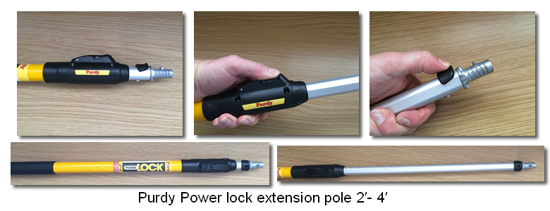 Purdy Power lock extension pole 2′- 4′