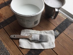 Cleaned paint brush