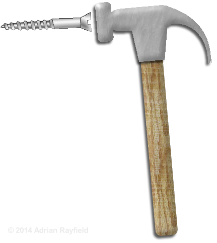 Hammer and screw