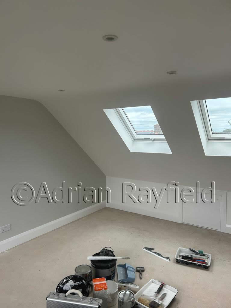 Competed loft conversion bedroom