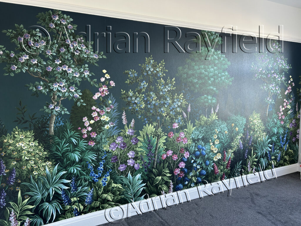 Botanical wall mural 